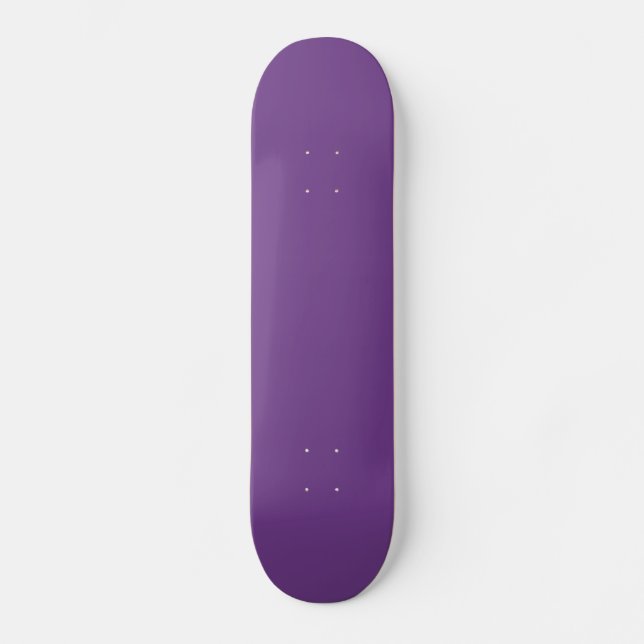 Grape Purple Personalized Violet Colour Background Skateboard (Front)