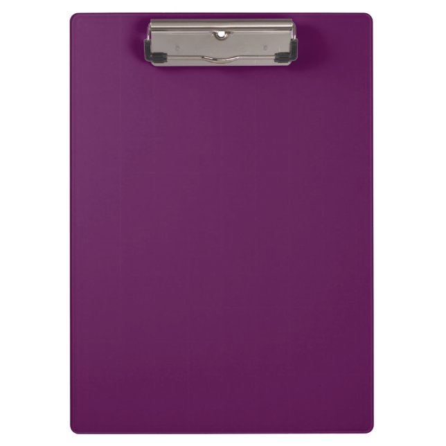 Grape purple (solid colour)  clipboard (Front)