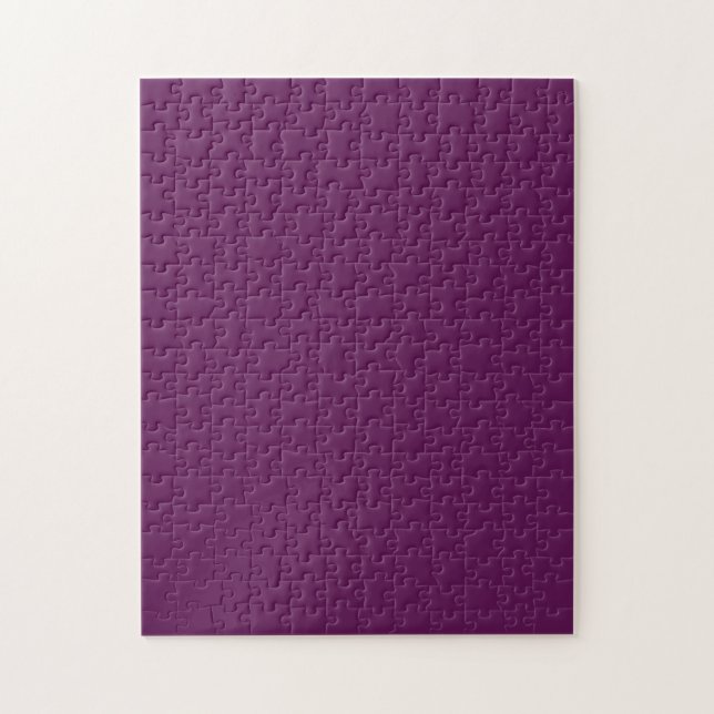 Grape purple (solid colour)  jigsaw puzzle (Vertical)
