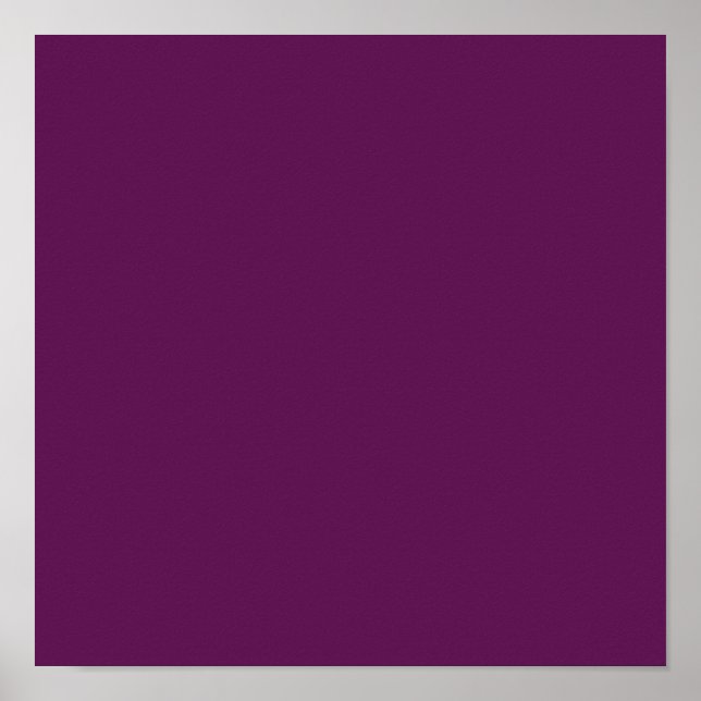 Grape purple (solid colour)  poster (Front)