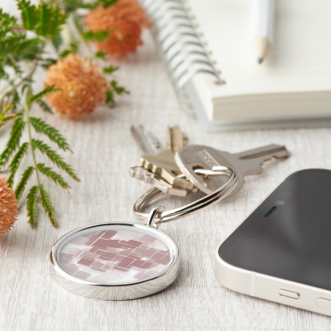 "Grape Soda" Geometric Art Keychain (Side)