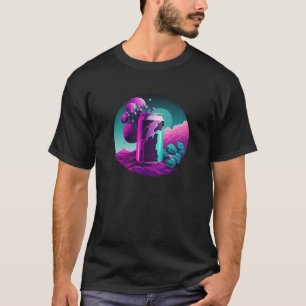 Grape Soda Synthwave 80s Retrowave Aesthetic T-Shirt