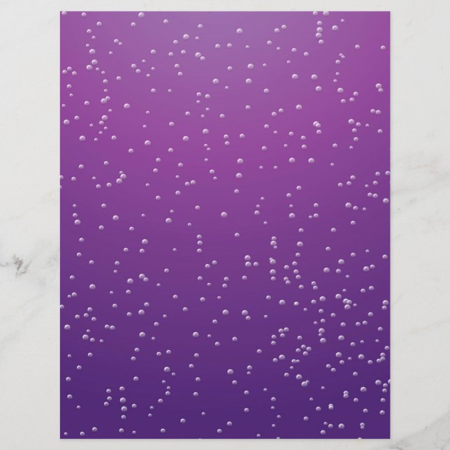 Grape Soda with Tiny Bubbles Background Art Flyer (Front)