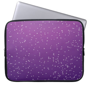Grape Soda with Tiny Bubbles Background Art Laptop Sleeve