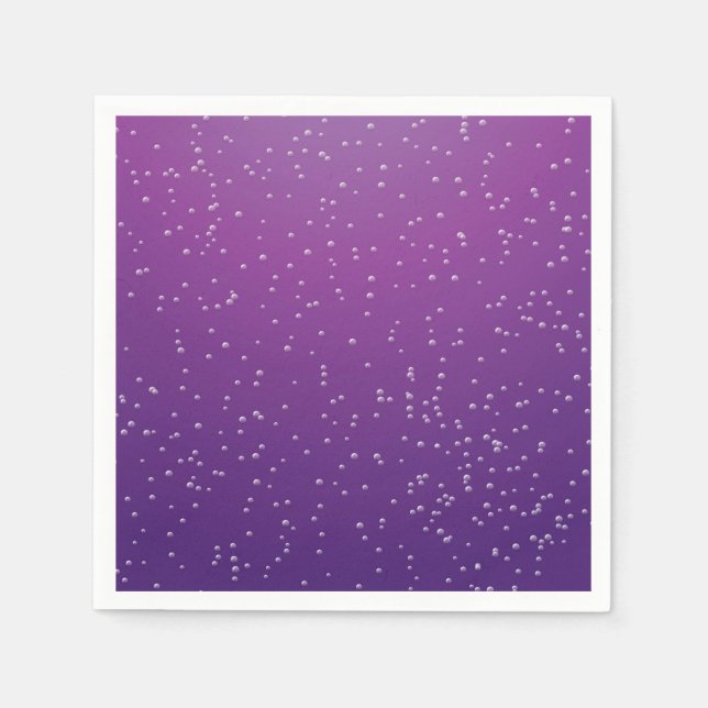Grape Soda with Tiny Bubbles Background Art Napkin (Front)