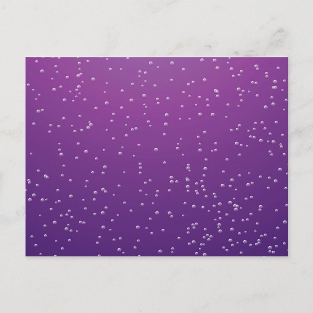 Grape Soda with Tiny Bubbles Background Art Postcard (Front)