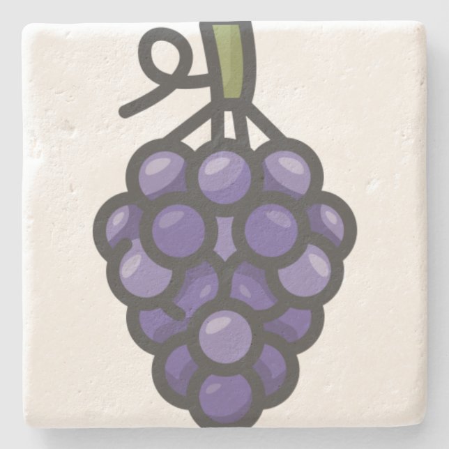 grape stone coaster (Front)