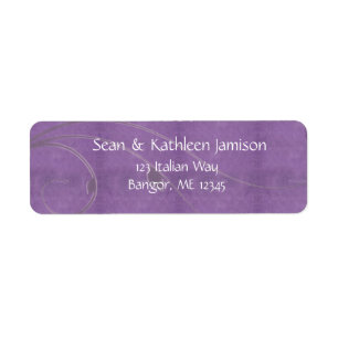 Grape swirl address labels