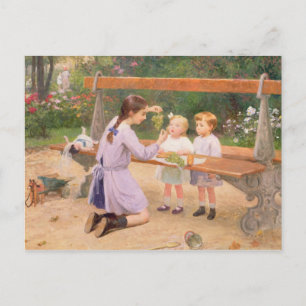 Grape tasting postcard