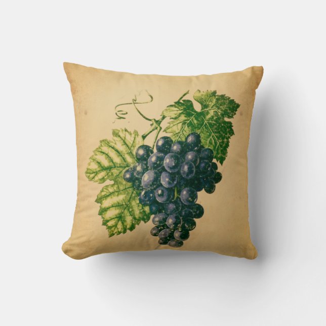 Grape Throw Pillow (Front)