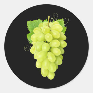 Grape Vegetable Grain Foodie Halloween Costume Far Classic Round Sticker