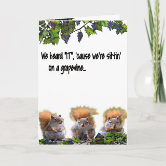 GRAPE VINE BIRTHDAY CARD