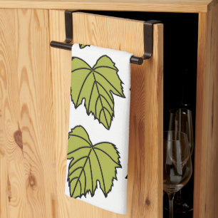 Grape Vine Green Leaves Grape Vine Kitchen Towel