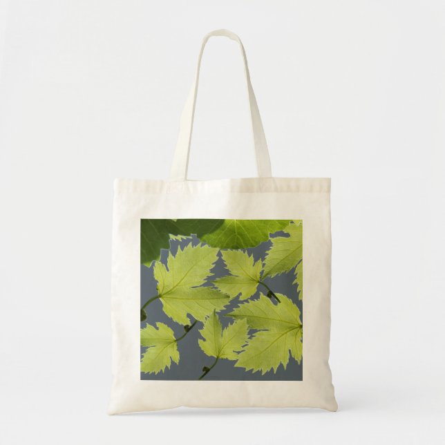 Grape Vine Green Leaves Tote Bag (Front)