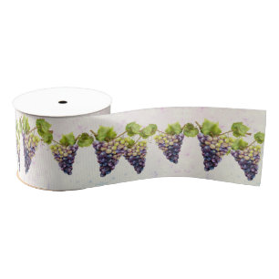 Grape Vineyard Grosgrain Ribbon
