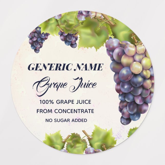 Grape Vineyard Jam Jar Canning (Design 1)