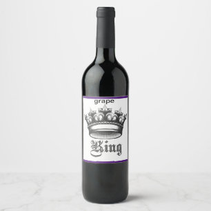 GRAPE WINE BOTTLE LABEL