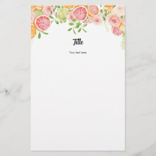 Grapefruit Citrus Bridal Shower Personalized Games