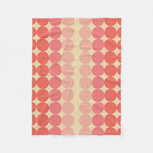 Grapefruit Ellipse Fleece Blanket