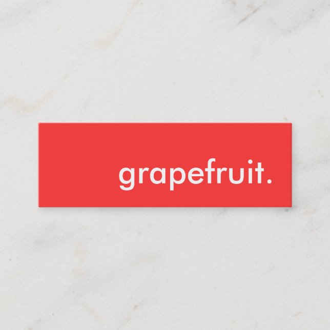 grapefruit. mini business card (Front)