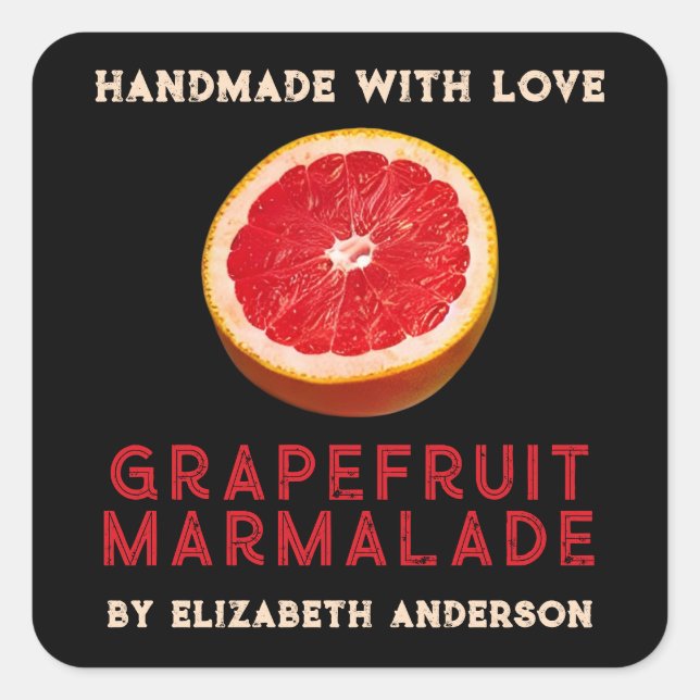 Grapefruit Product Square Sticker (Front)