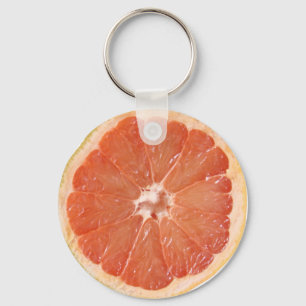 Grapefruit Slice Keychain