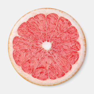 Grapefruit slice magnet