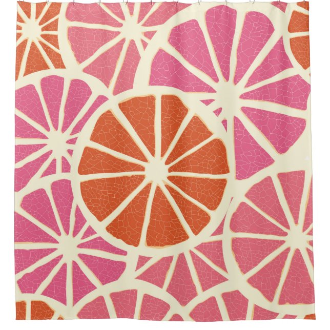 Grapefruit slices seamless pattern,fresh citrus ba (Front)