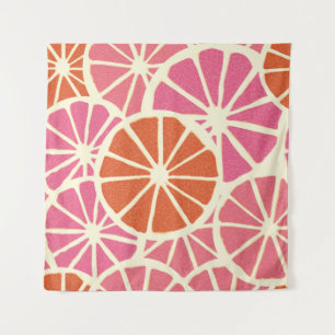 Grapefruit slices seamless pattern,fresh citrus ba tapestry