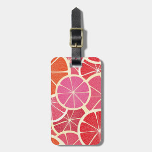 Grapefruit vintage background luggage tag