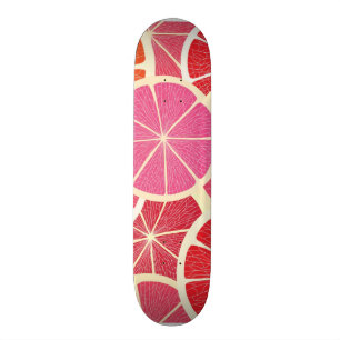 Grapefruit vintage background skateboard