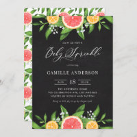 Grapefruits and Oranges Chalkboard Baby Sprinkle