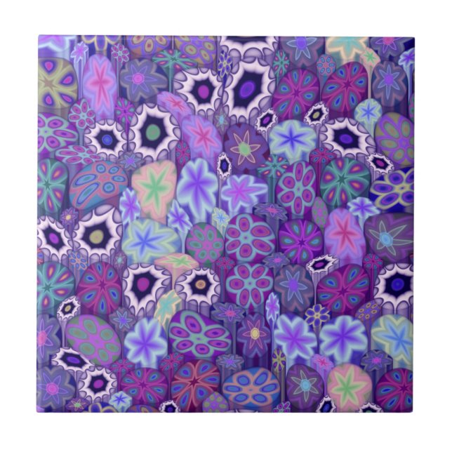 Grapeness Millefiori Tile (Front)