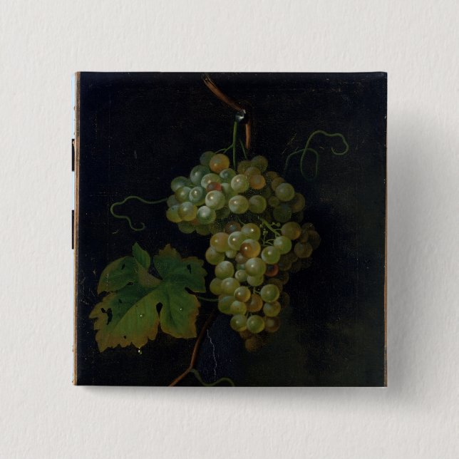 Grapes 2 Inch Square Button (Front)