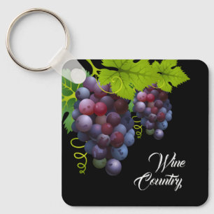Grapes Aluminum Keychain