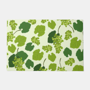 Grapes and Grape Leaves Pattern  Doormat