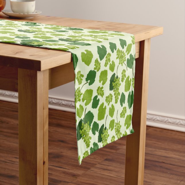 Grapes and Grape Leaves Pattern  Short Table Runner (In Situ)