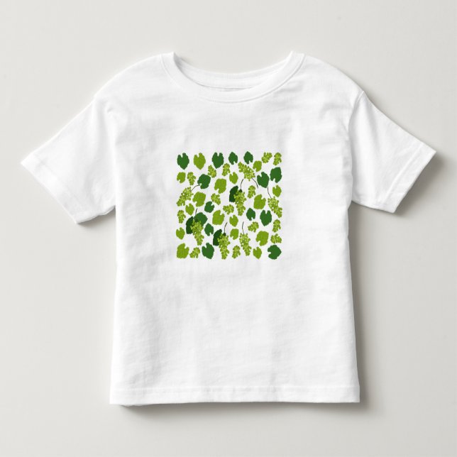 Grapes and Grape Leaves Pattern  Toddler T-shirt (Front)