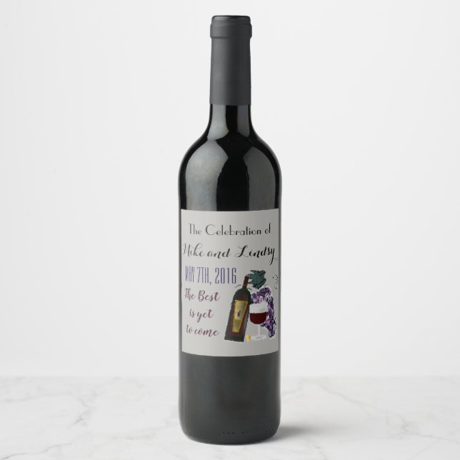 Grapes and Graphics Wine Label (Front)