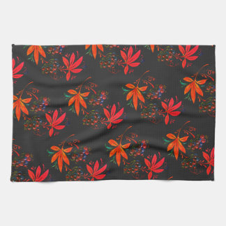 Grapes and leaves kitchen towel