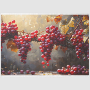 Grapes and Vine Oil Painting Decoupage Tissue Paper