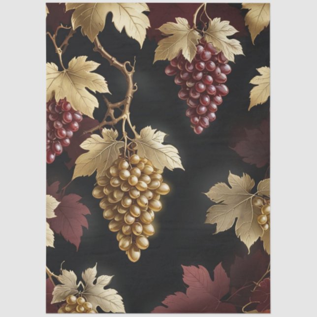 Grapes and Vine Tissue Paper (Front)