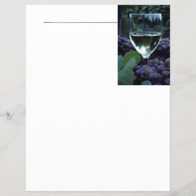 Grapes And Wine Flyer (Front)