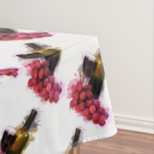Grapes and Wine Tablecloth