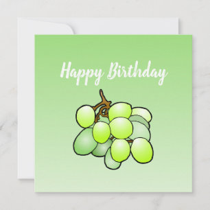 Grapes Birthday Card