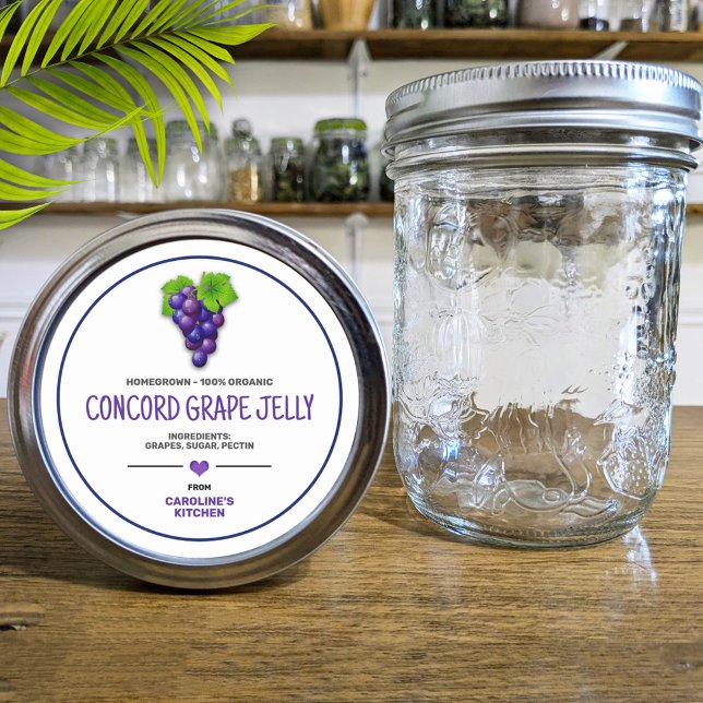 Grapes Canning Jar Label (Creator Uploaded)