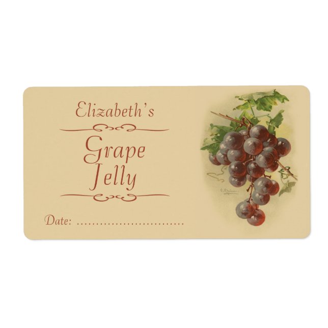 Grapes Canning label (Front)