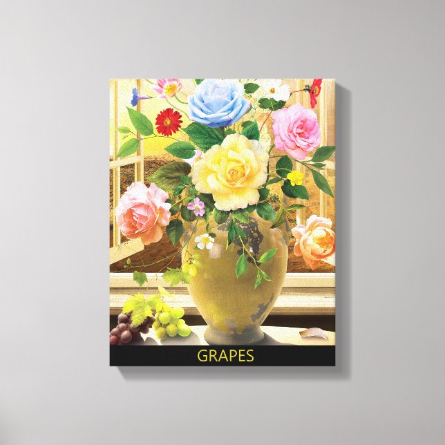 GRAPES  CANVAS PRINT (Front)