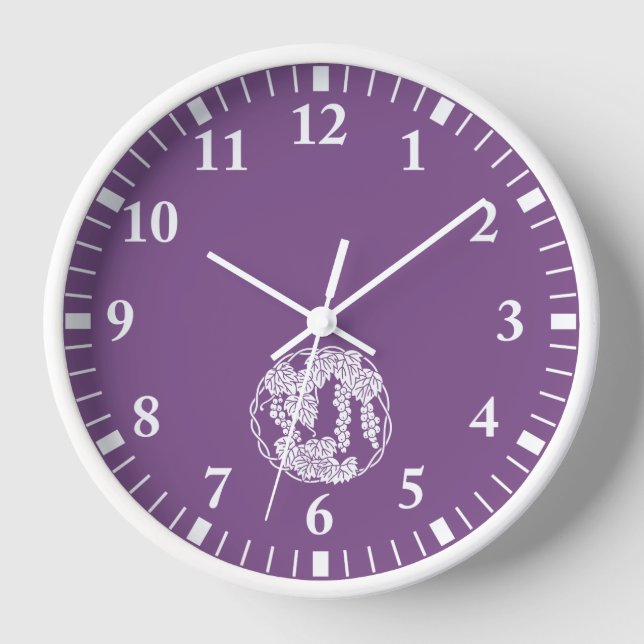 Grapes circle clock (Front)