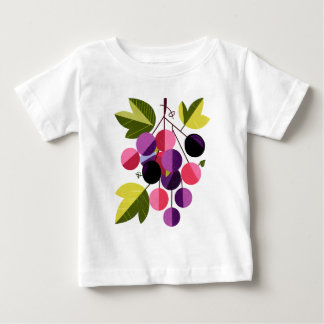 Grapes Cluster – Fun Fruit Illustration for Kids Baby T-Shirt
